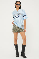 Spirit Number V Neck Jersey Light Blue